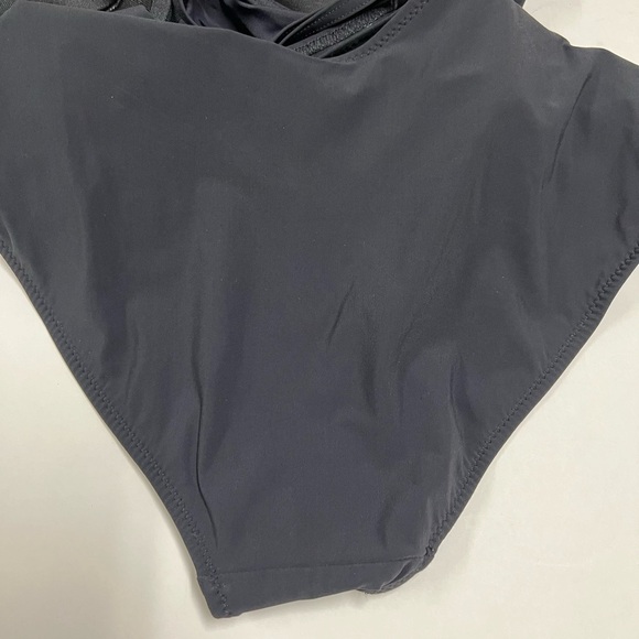 Heidi Klein Womens Gold Logo Clasp Backless Flutter Bust One Piece Swimsuit - Picture 10 of 11